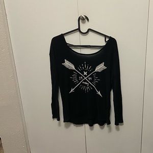 ❤️❤️ Hurley Black Long Sleeve Arrow Shirt